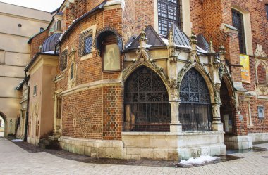 tarihi şehir merkezi krakow için. binaların mariacki Meydanı çevresinde