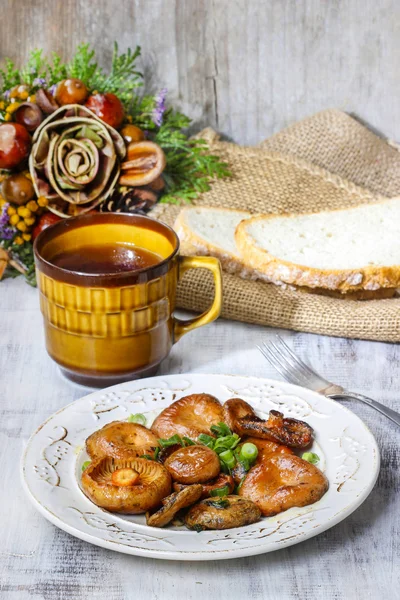 사프란 우유 모자 버섯 — 스톡 사진