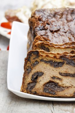 geleneksel lezzetli pate Erik ile doldurulmuş