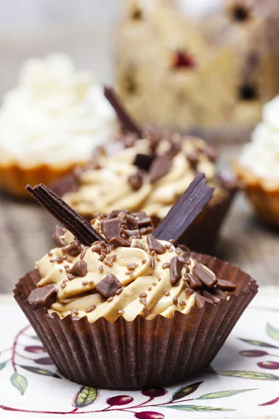 Toffee cupcakes — Stock Photo, Image