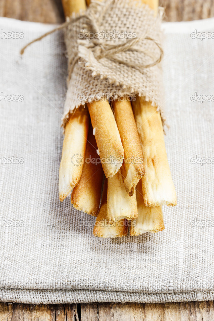 Traditional italian breadsticks