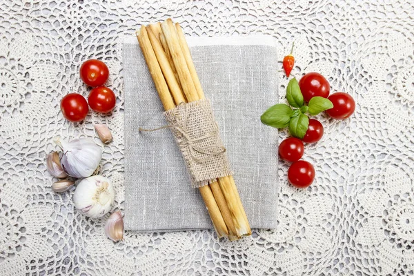 Традиционные итальянские хлебные палочки — стоковое фото