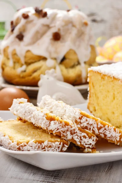 Coconut easter cake — Stock Photo, Image