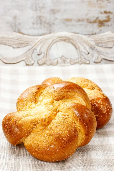 Petit déjeuner savoureux : petits pains maison sucrés — Photo