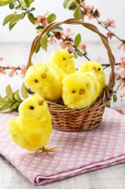 Sepeti sevimli Paskalya tavuk