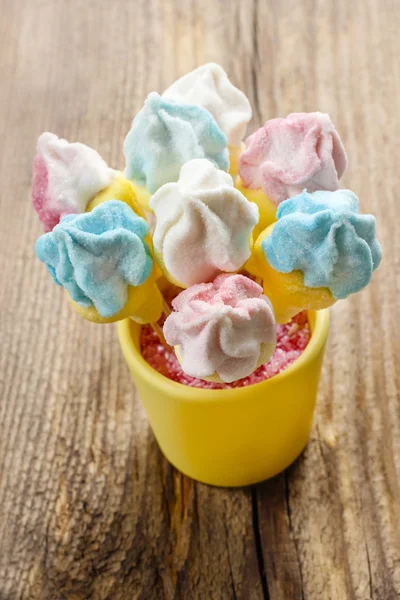 Marshmallow taart POP 's — Stockfoto