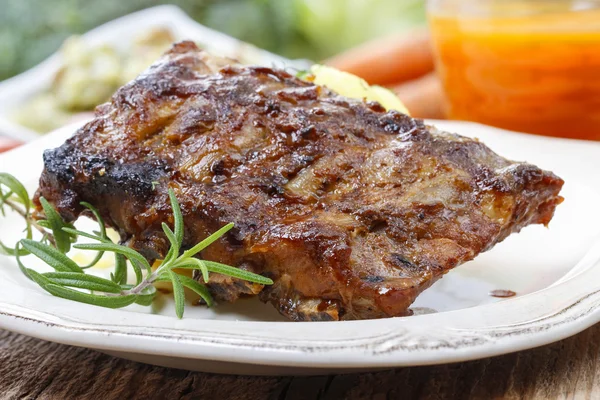 Ribs with honey — Stock Photo, Image