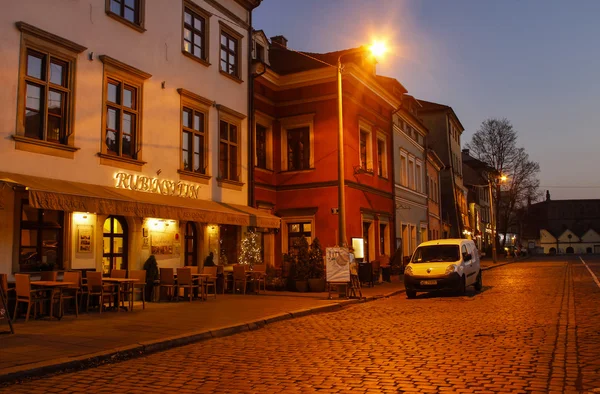 Kazimierz, Krakkó egykori zsidónegyed: Szeroka Street által ni — Stock Fotó