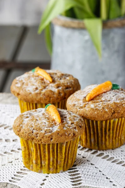 Havuç muffins — Stok fotoğraf