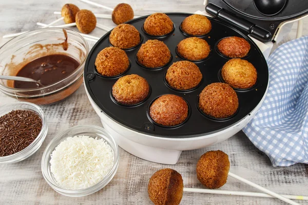 How to make cake pops - tutorial — Stock Photo, Image