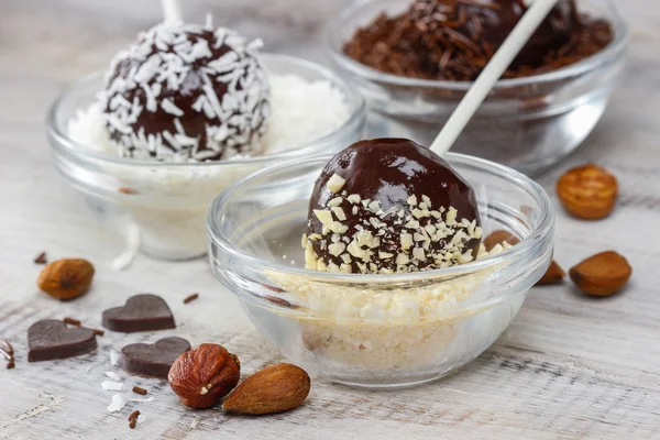 Wie man Cake Pops macht - Anleitung — Stockfoto