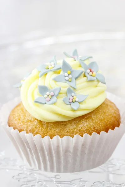 Vackra edelweiss cupcake — Stockfoto