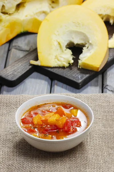ซุปฟักทองและพริกไทย — ภาพถ่ายสต็อก