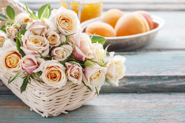 Bouquet of pink pastel roses — Stock Photo, Image