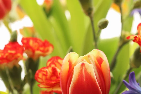 Букет Красивых Весенних Цветов Декор Партии — стоковое фото
