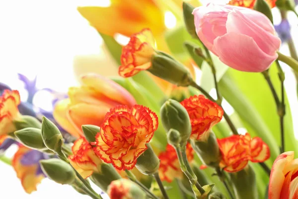 Bouquet Beautiful Spring Flowers Party Decor — Fotografia de Stock