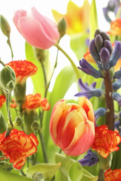 Bouquet Beautiful Spring Flowers Party Decor — Stock Photo, Image