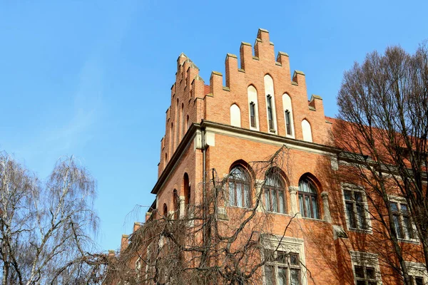 Los Edificios Más Antiguos Universidad Jagellónica Cracovia Polonia — Foto de Stock