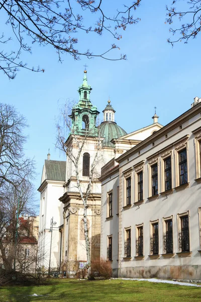 Historische Gebouwen Het Centrum Van Krakau Polen — Stockfoto