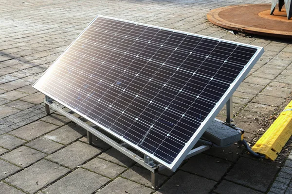 Station Solar Panels City Eco Style Life — Stock fotografie