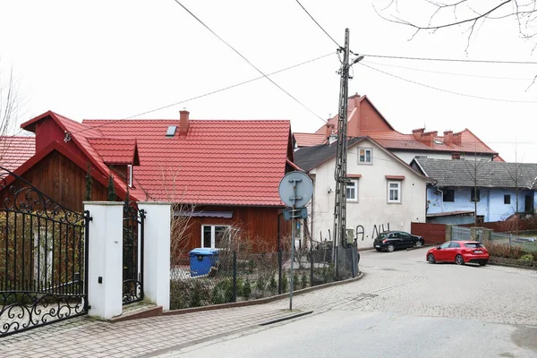 Здания Старом Городе Добчице Польша — стоковое фото