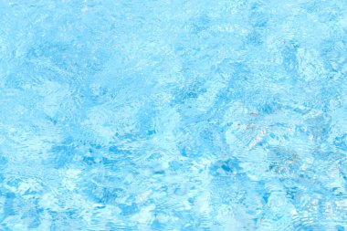 Mavi dalgalı, havuzda köpüklü su. Soyut arkaplan. Grafiksel kaynaklar