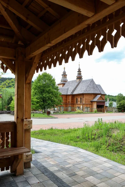 Ιστορική Ξύλινη Εκκλησία Στην Trzemesnia Πολωνία — Φωτογραφία Αρχείου
