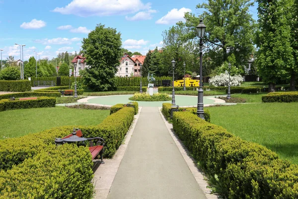 波兰韦雷兹卡美丽的城市公园 — 图库照片