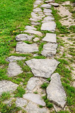 Çok eski bir bahçe yolu. Grafiksel kaynaklar
