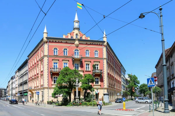 Tenement Houses Old Town Krakow Poland — Foto de Stock
