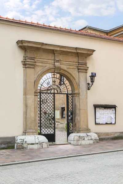 Entrance Old Monastery Krakow Poland — Stock Photo, Image