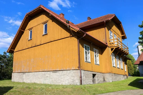 Wooden Architecture Old Town Tymbark Poland — Stockfoto