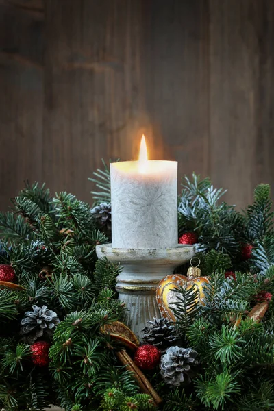 クリスマスの泡とモミの装飾 パーティーお祝いの装飾 — ストック写真