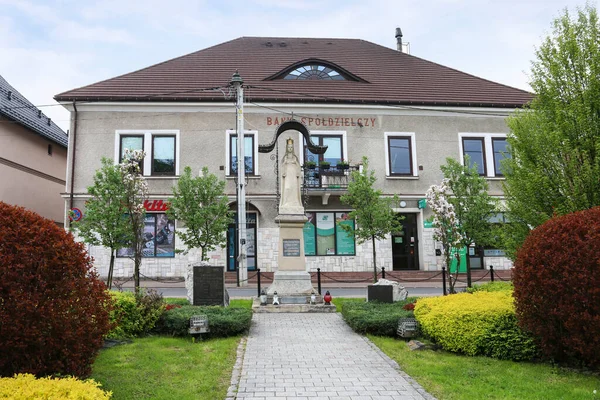 Heilige Maria Straßenrand Stadtzentrum Von Czarny Dunajec Polen — Stockfoto