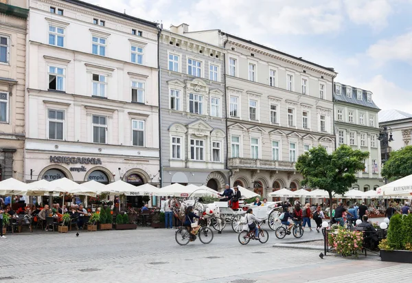 Velhos Cortiços Centro Cidade Cracóvia Polônia — Fotografia de Stock