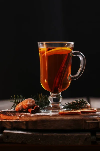 Navidad Con Clavo Olor Canela Bebida Festiva — Foto de Stock