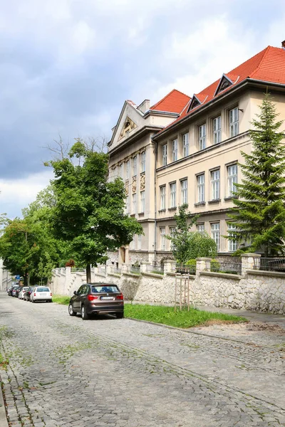 Edificio Storico Della Scuola Superiore Cracovia Polonia — Foto Stock