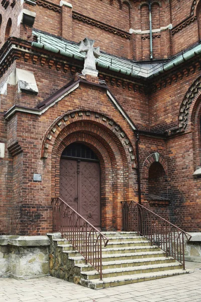 Built Brick Historic Redemptorist Church Congregation Most Holy Redeemer Podgorze — Stock Photo, Image