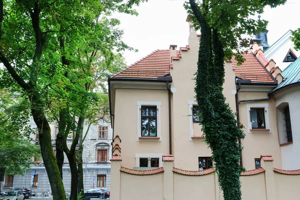 Omgivningar Kyrkan Gudomlig Barmhärtighet Krakow Polen — Stockfoto