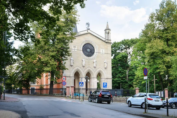 Kościół Marcina Tours Krzeszowicach Polska — Zdjęcie stockowe