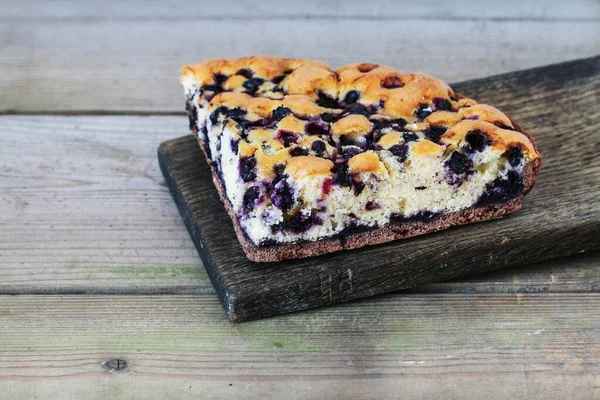 Torta Stagionale Tradizionale Mirtilli Autunnali Dolce Partito — Foto Stock