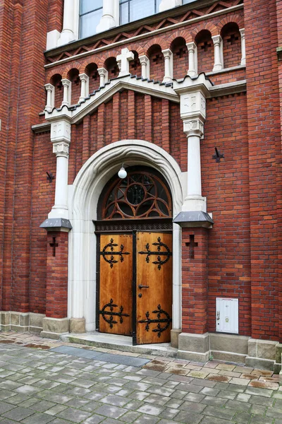 Vstup Kostela Feliciánských Sester Krakově Polsko — Stock fotografie