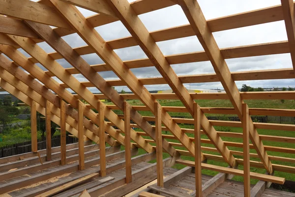 Wooden roof frame — Stock Photo, Image