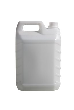 Beyaz plastik jery lateral görünüm izole