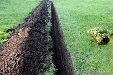 Trench in the ground clipart