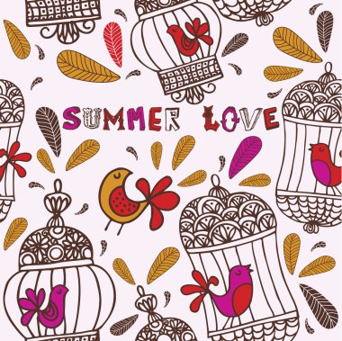 kuşlar ve kafesleri. yaz aşkı.