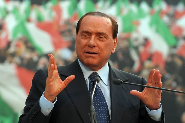 Сільвіо Берлусконі — стокове фото