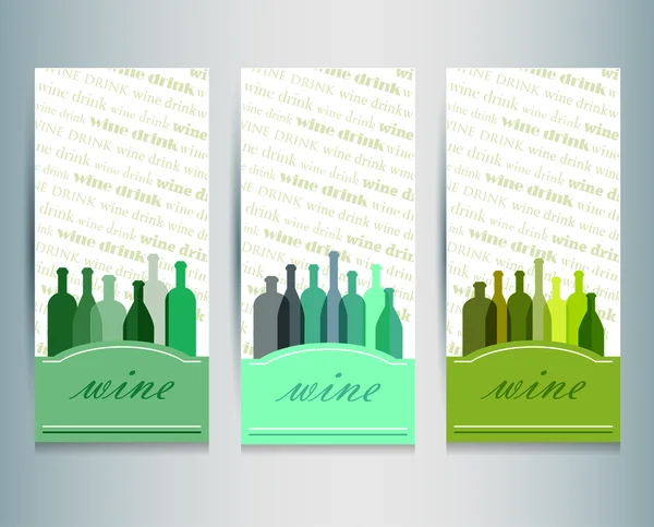 Diseño del folleto del vino — Vector de stock