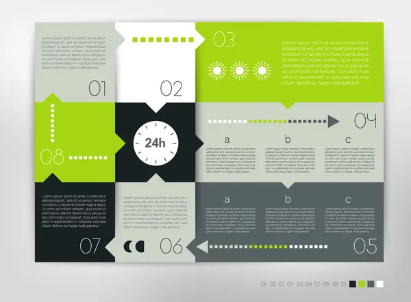 Infographic için modern tasarım konuşma diyagramı. vektör numaralı afiş şablon. — Stok Vektör