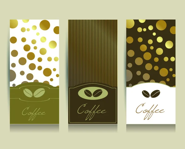 Tarjeta de menú de café. Vector . — Vector de stock